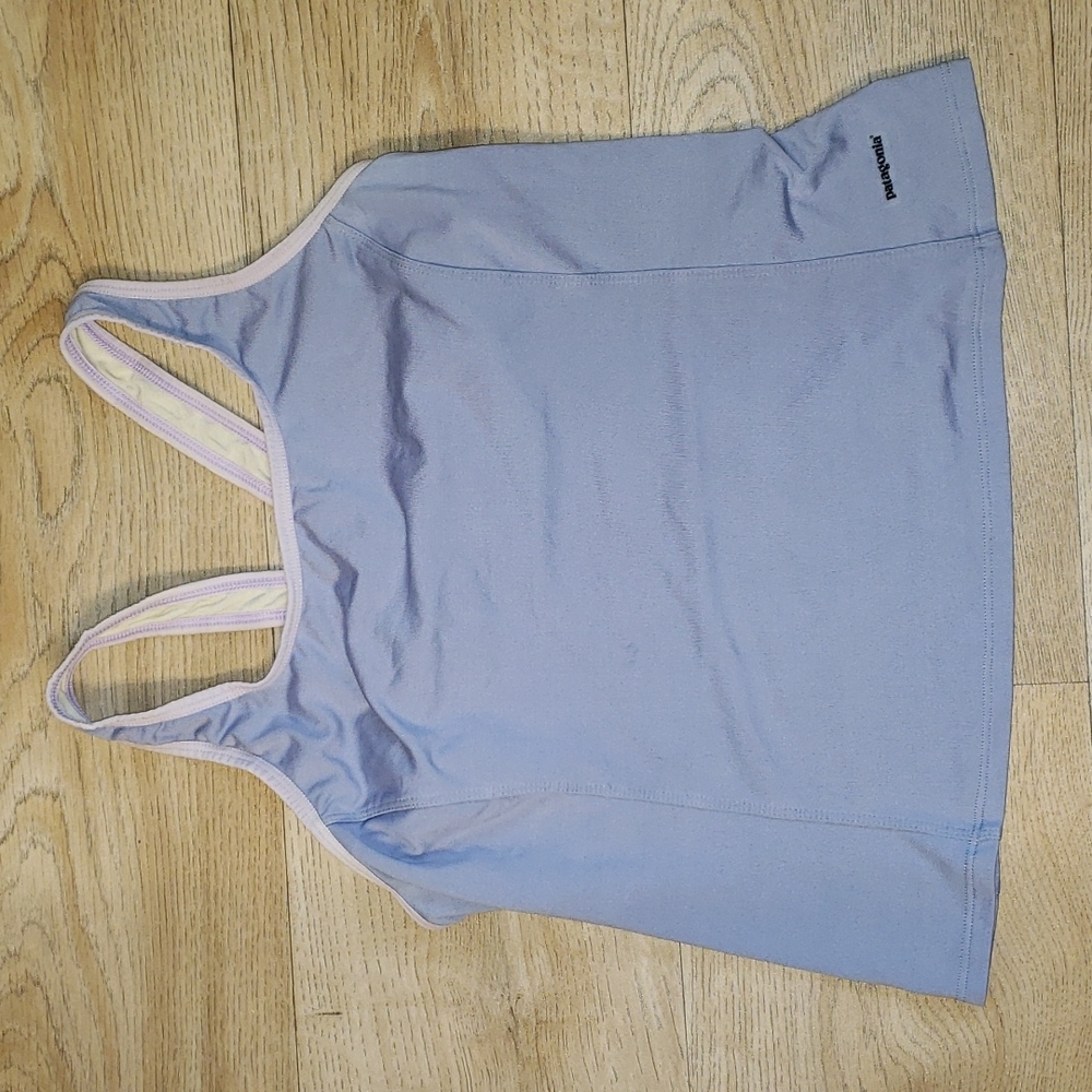 Patagonia lilac Capilene sports tank